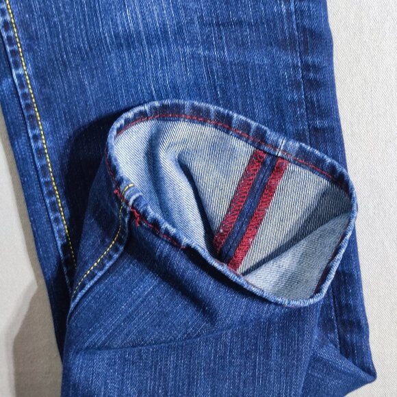 Buffalo Jeans women's sz 30 ink blue colour Selvedge Low rise Straight leg denim - Picture 7 of 13